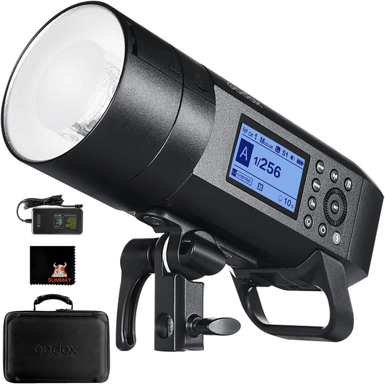 Godox AD400Pro Flash Portatile TTL 400Ws per Esterni – Flash da studio con batteria al litio e HSS