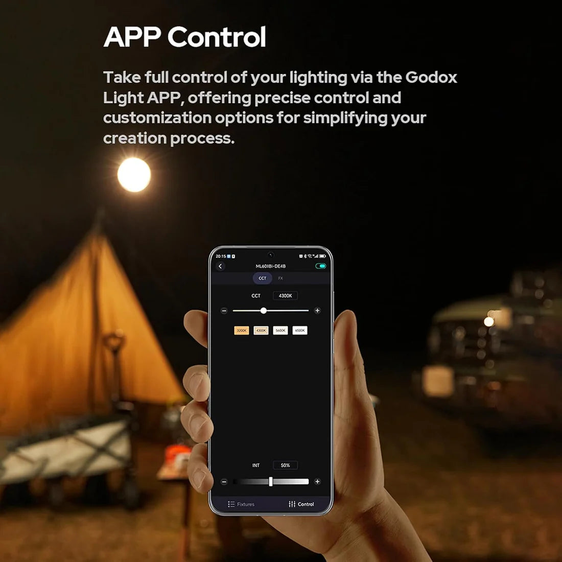 Godox ML60II Bi Illuminatore a LED Bi-Color 2800–6500K Kit 1 con AK-B01 – Luce continua portatile professionale