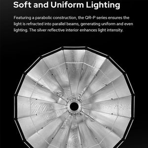 Godox QR-P70T Softbox Parabolico Rapido 70 cm con Attacco Bowens – Luce morbida e uniforme