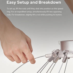 Godox QR-P90T Softbox Parabolico 90 cm con Griglia a Nido d’Ape e Attacco Bowens – Luce morbida e controllata