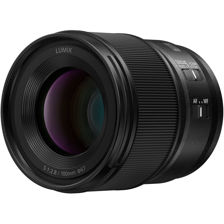 Panasonic Lumix S 100mm F2.8 Macro obiettivo L-Mount full frame compatto con ingrandimento 1:1 e autofocus rapido