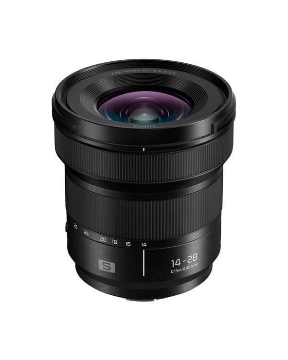Panasonic Lumix S 14–28mm F4–5.6 Macro obiettivo zoom ultra grandangolare L-Mount full frame compatto e leggero