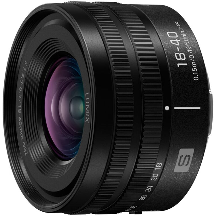 Panasonic Lumix S 18–40mm F4.5–6.3 obiettivo zoom L-Mount full frame grandangolare compatto per viaggio e vlog