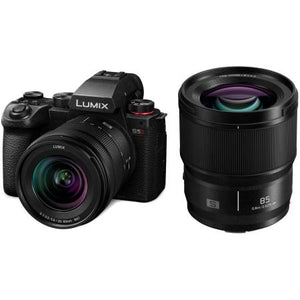 Panasonic Lumix S5 MII kit con obiettivi 20–60mm F3.5–5.6 e 85mm F1.8 mirrorless full frame 24 MP L-Mount 6K