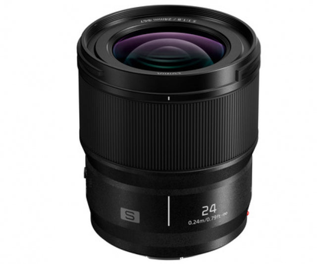 Panasonic Lumix S 24mm F1.8 obiettivo L-Mount full frame grandangolare luminoso per foto e video professionali