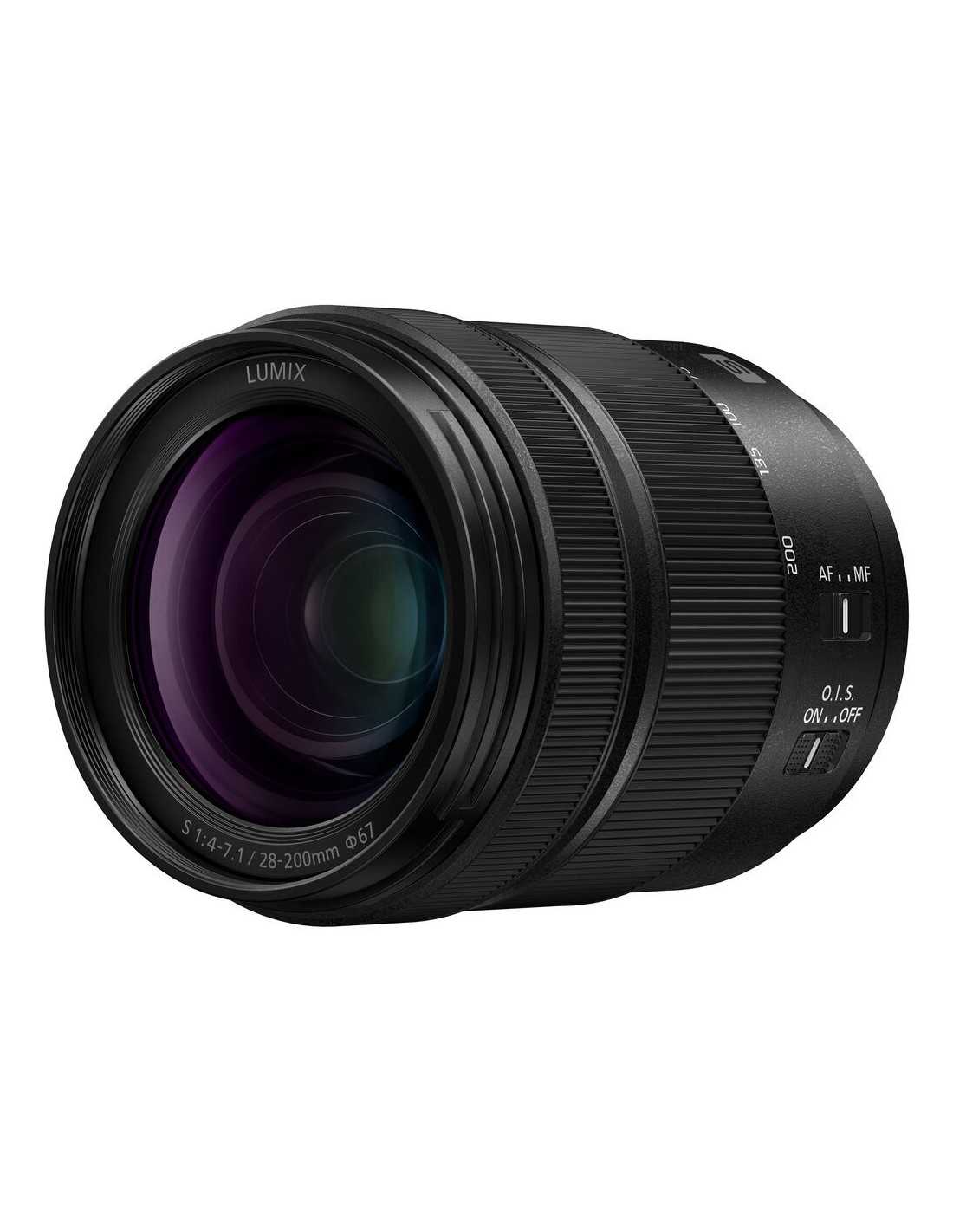 Panasonic Lumix S 28–200mm F4–7.1 Macro O.I.S. obiettivo zoom L-Mount full frame compatto stabilizzato Dual I.S. 2