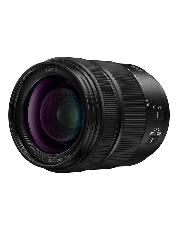 Panasonic Lumix S 28–200mm F4–7.1 Macro O.I.S. obiettivo zoom L-Mount full frame compatto stabilizzato Dual I.S. 2
