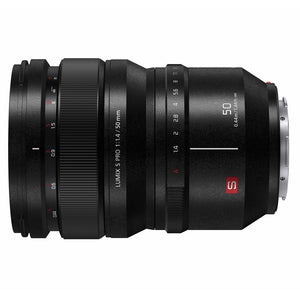 Panasonic Lumix S PRO 50mm F1.4 obiettivo a focale fissa L-Mount full frame serie PRO con qualità ottica Leica