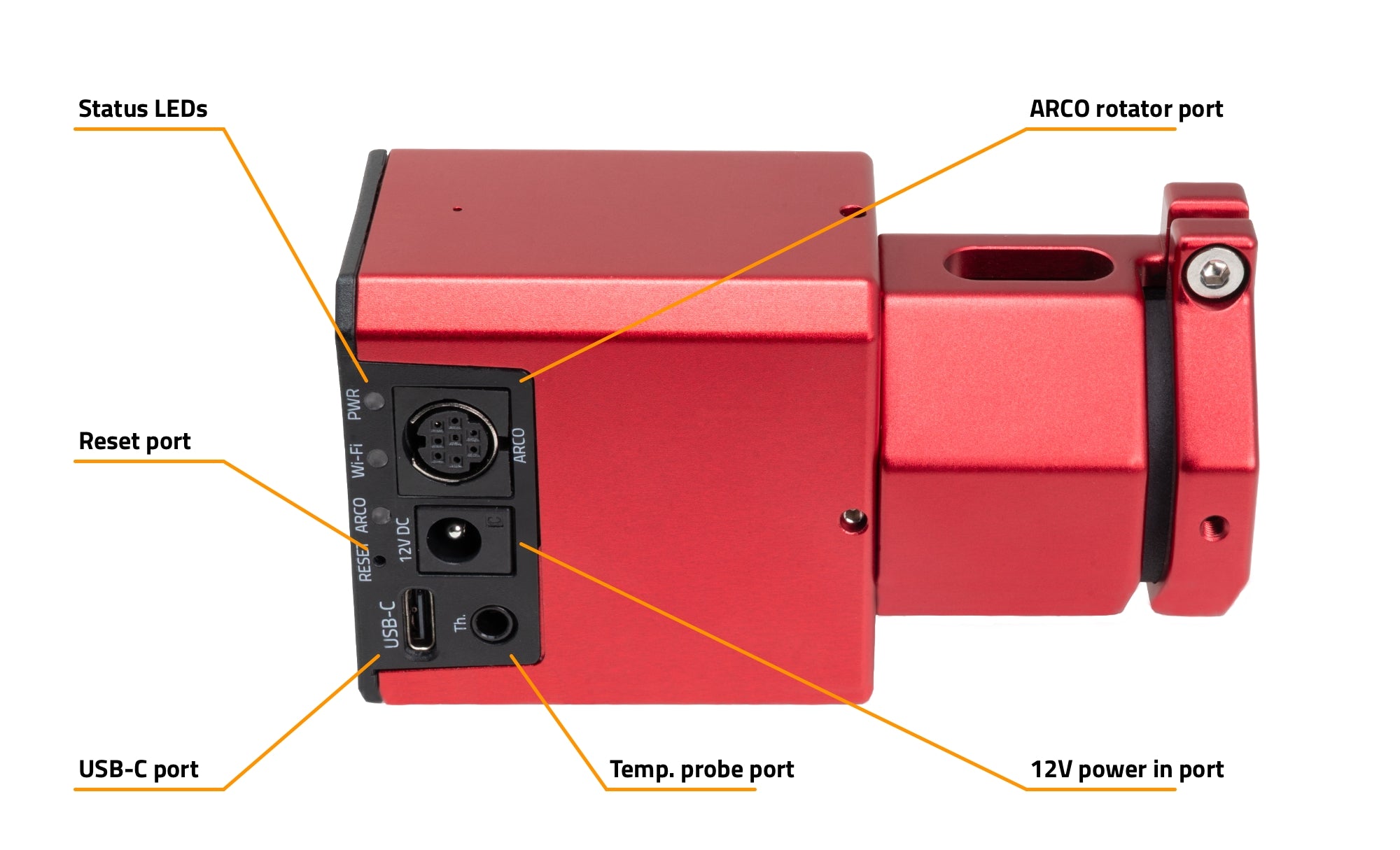 Motore di messa a fuoco robotico PrimaLuceLab SESTO SENSO 3 per focheggiatori esterni Crayford e a cremagliera, con connessione USB-C e Wi-Fi
