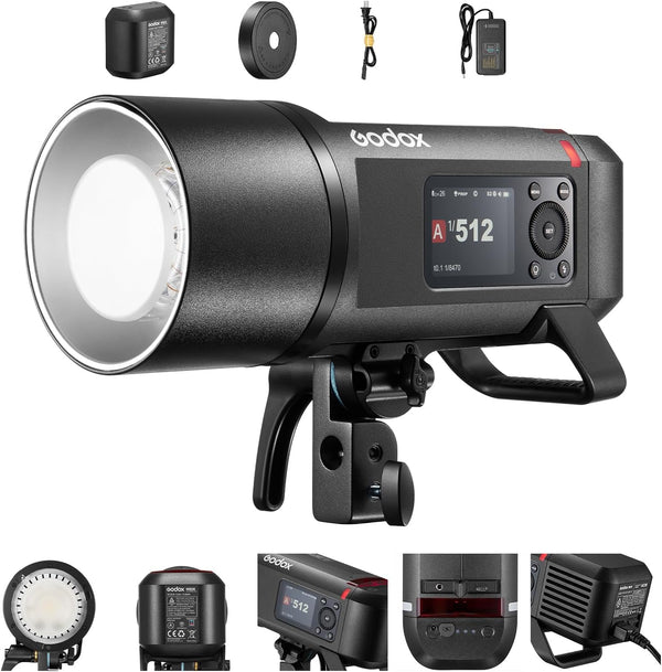 Godox AD600Pro II Flash da studio 600Ws GN87 TTL HSS 1/8000s Tempo di Riciclaggio 0.01-0.9s 40W mod