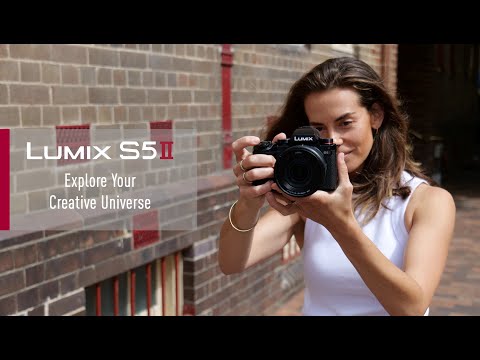 Panasonic Lumix S5 MII con obiettivo 24–105mm F4 Macro O.I.S. mirrorless full frame 24 MP L-Mount 6K