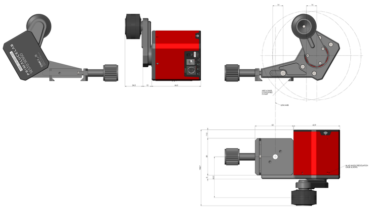 Motore di messa a fuoco robotico PrimaLuceLab SESTO SENSO 3 LS per obiettivi fotografici Canon, Nikon e altri, con connessione USB-C e Wi-Fi