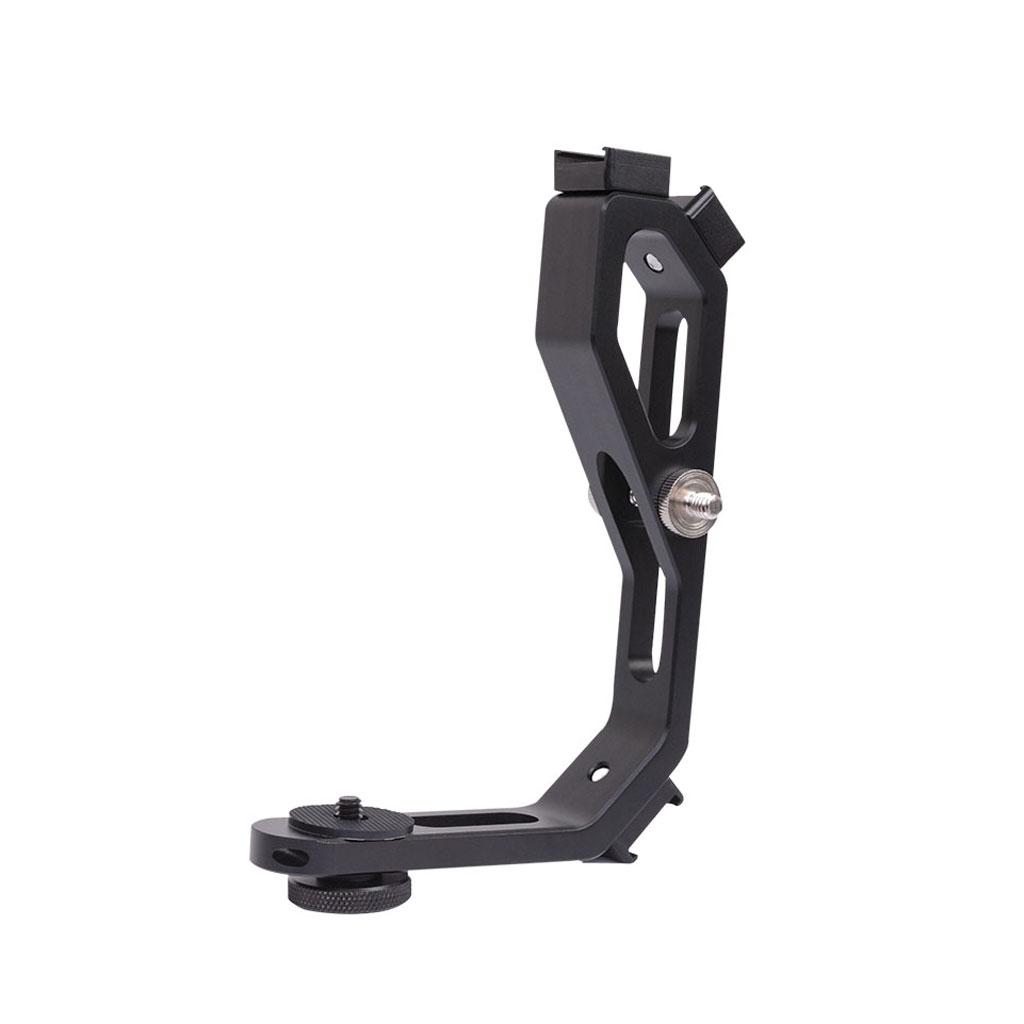 Take TK-HA1 Staffa Handle Impugnatura con Vite 1/4 pol per Gimbal, con 2 Supporti Hot-Shoe