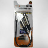 Linq cavo adattatore audio jack femmina stereo A 2 porte XLR femmina da 30CM