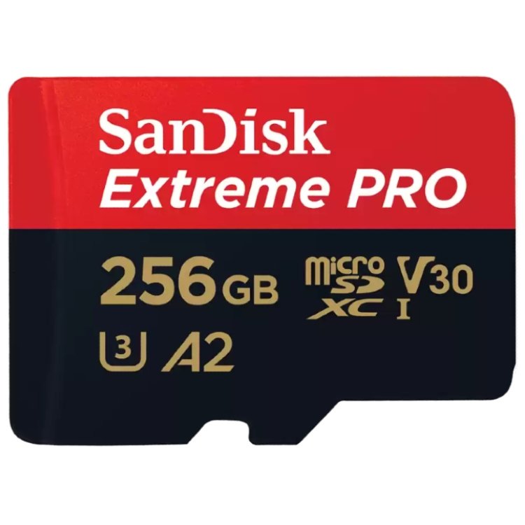 Sandisk MicroSDXC Extreme Pro 256GB 200mb/s U3 V30 A2