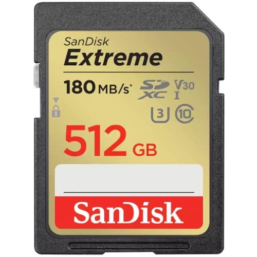 SanDisk SDXC Extreme 512GB 180/130mb/s V30