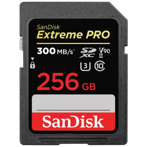 SanDisk 256 GB SDXC Extreme Pro 300MB/s V90 UHS-II