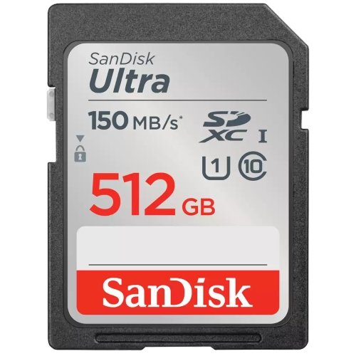 SanDisk SDXC Ultra 512GB 150mb/s C10 UHS-I