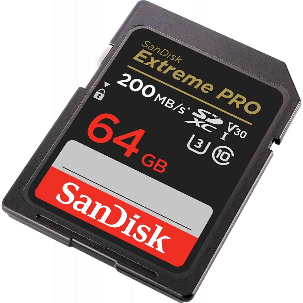 SanDisk 64GB SDXC Extreme PRO 200 MB/S UHS-I Classe 10 U3