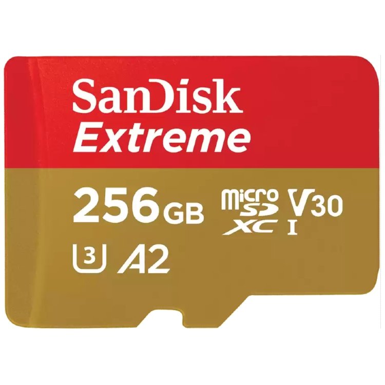 SanDisk Extreme 256 GB microSDXC 160MB/s UHS-I Class10 U3 V30
