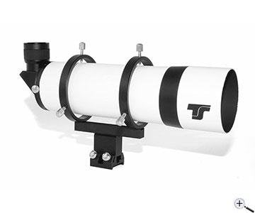 TS-Optics Cercatore ad angolo retto da 80 mm con prisma di Amici a 90° - focheggiatore elicoidale da 1,25"