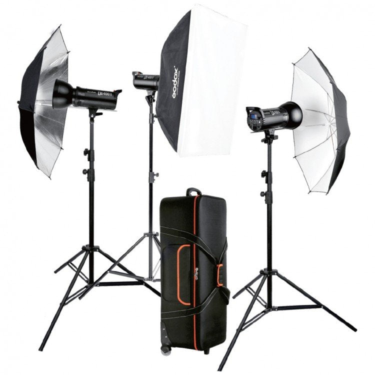 Kit flash da studio Godox DSII 2xDS300II 1xDS400II