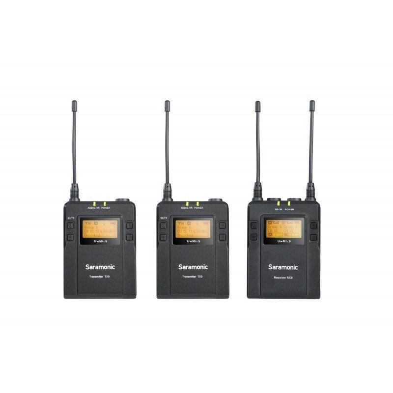 Saramonic UwMic9 Wireless Audio Transmission Kit 2 (RX9 + TX9 + TX9)