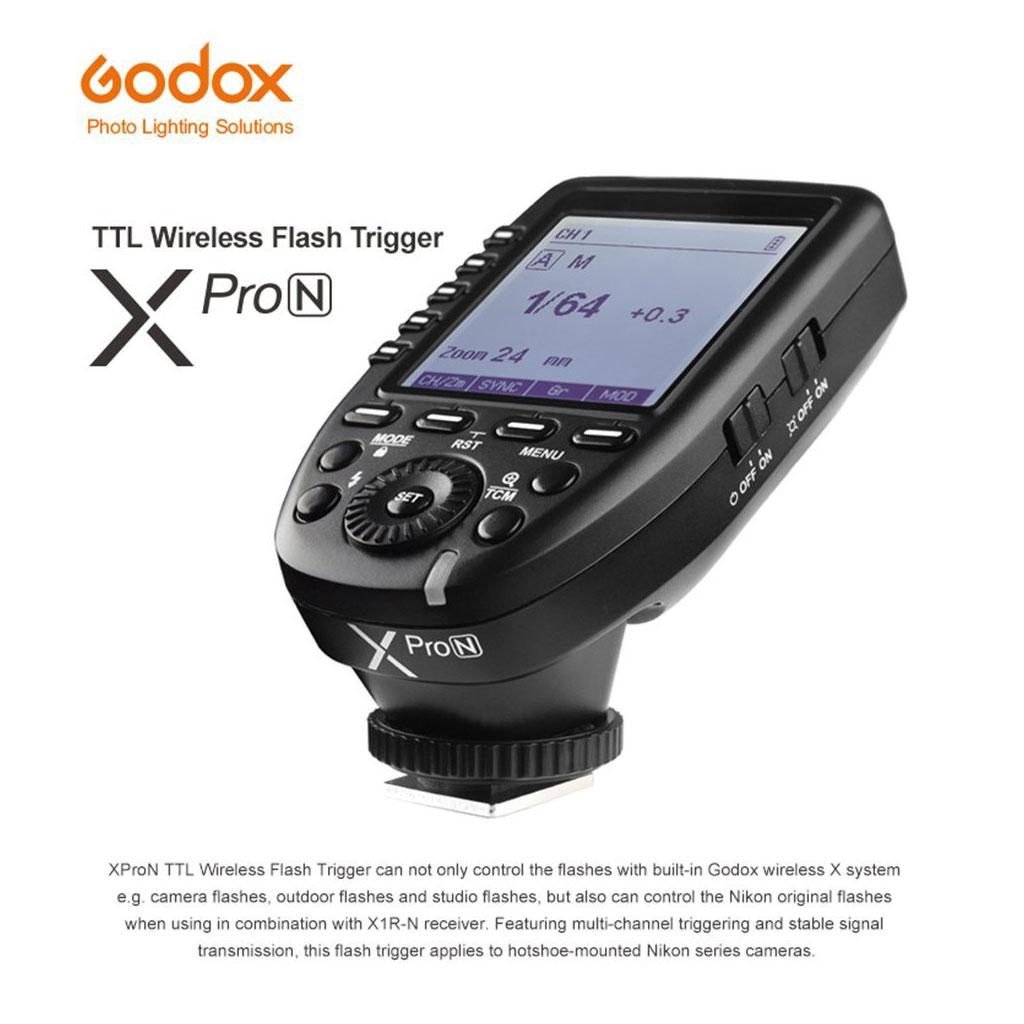 Godox XPro N Trasmettitore Trigger i-TTL per tutte le Nikon sia Mirrorless che Reflex