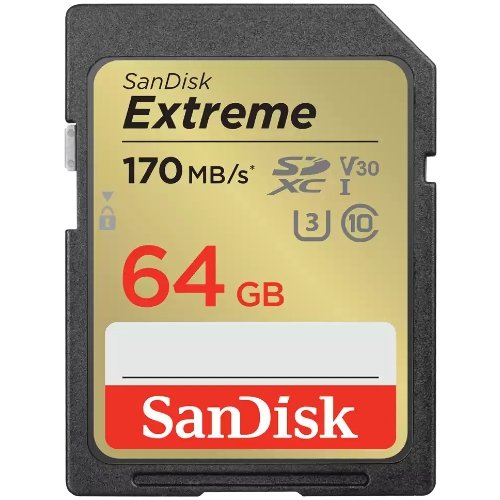 SanDisk SDXC Extreme 64GB 170mb /s V30