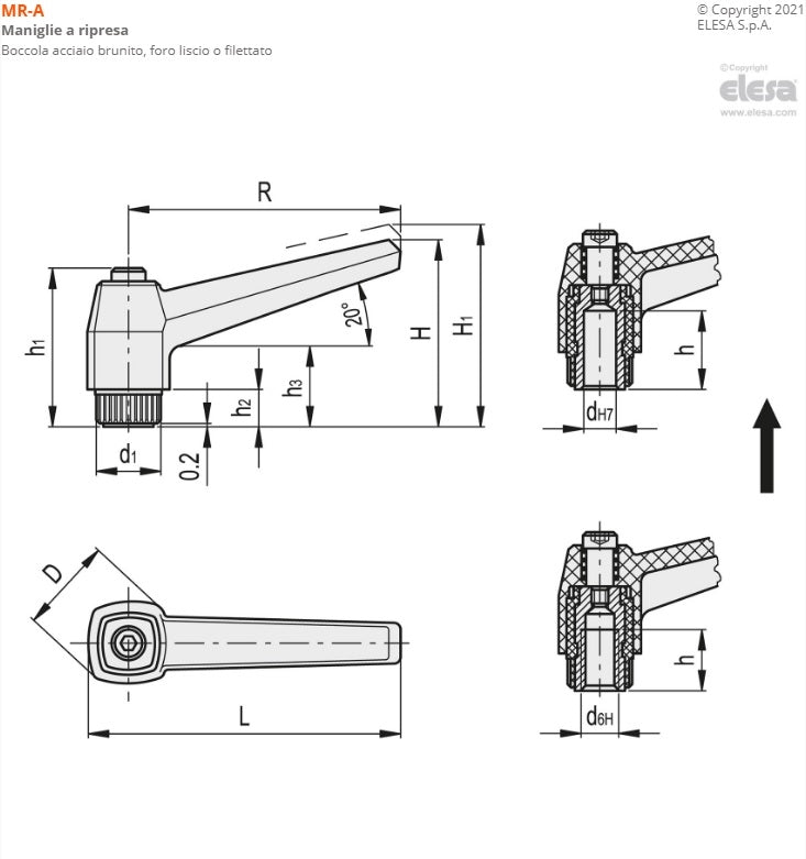 Elesa Maniglia a ripresa M10