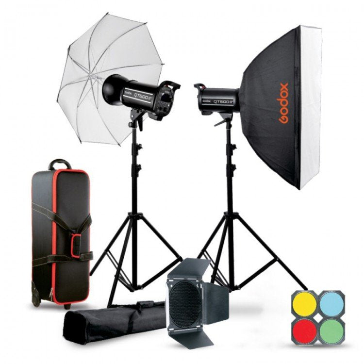 Kit flash da studio Godox QTII 2xQT600IIM