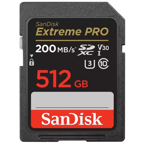 SanDisk SDXC Extreme Pro 512GB 200MB/s U3 V30