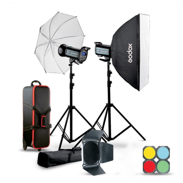 Kit da studio Godox QSII 2xQS400II