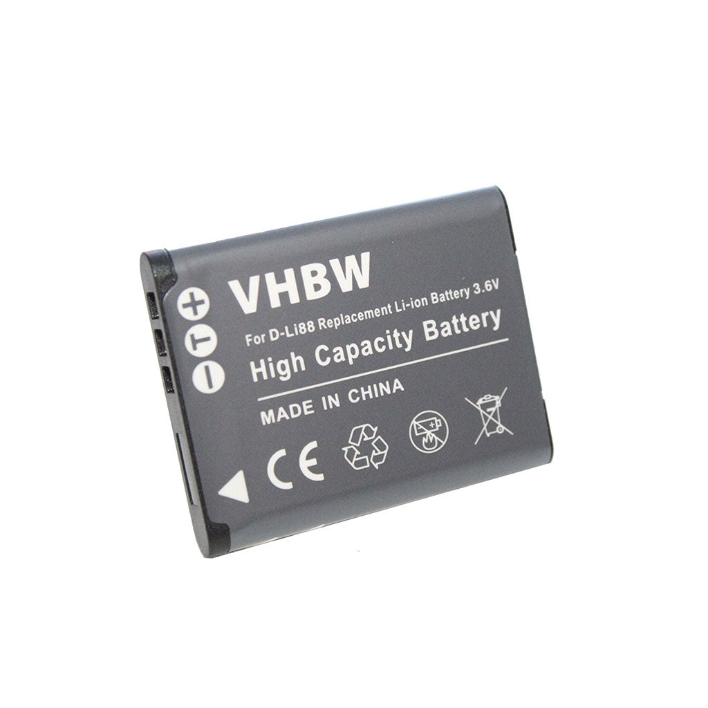 VHBW Batteria Compatibile per Pentax D-LI88 500mah