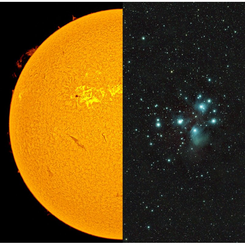 Lunt Solar Systems Telescopio Solare ST 70/420 LS60MT Ha B1200 FT Allround OTA