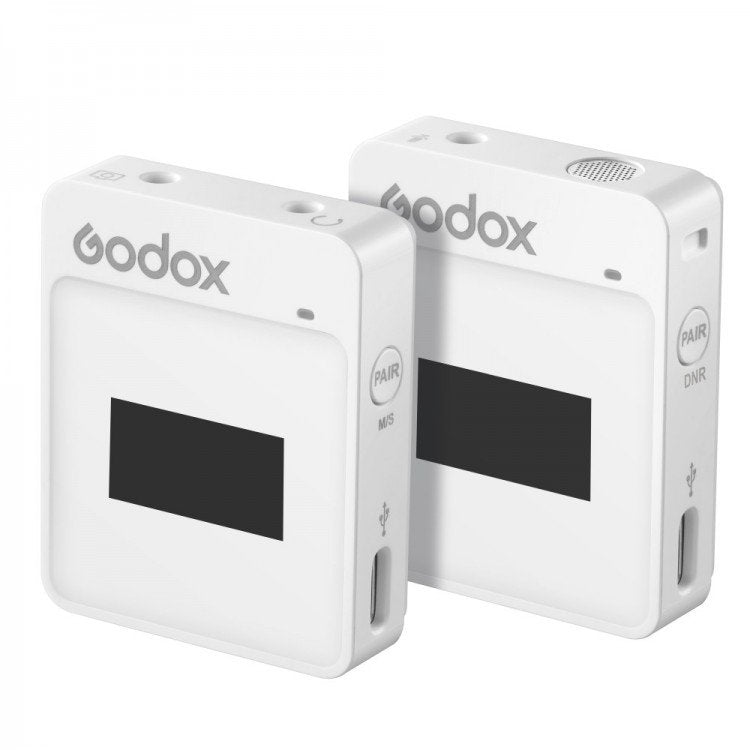 Godox Movelink II M1 Sistema microfonico wireless a 2,4GHz compatto (Bianco)