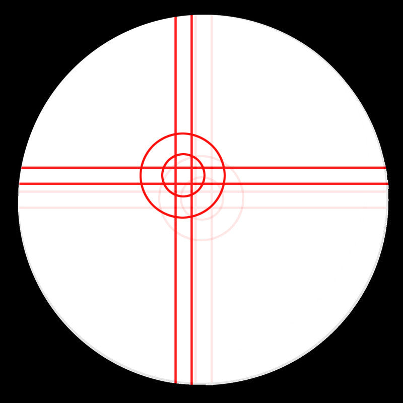 Omegon Oculare con reticolo Plössl 9 mm. illuminato