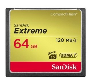 SanDisk Extreme CompactFlash 64GB 120MB/s