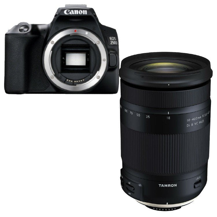 Canon EOS 250D nero + Tamron 18-400mm Di II VC HLD