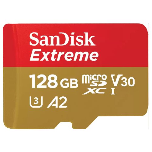 Sandisk MicroSDXC Extreme 128GB 190MB/s U3 V30 A2