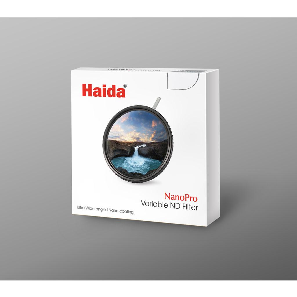Haida NanoPro Filtro ND Variabile da ND8 0,9 3 Stop a ND1000 3,0 10 Stop 62mm
