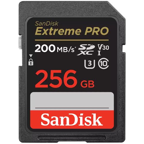 SanDisk SDXC Extreme Pro 256GB 200MB/s U3 V30