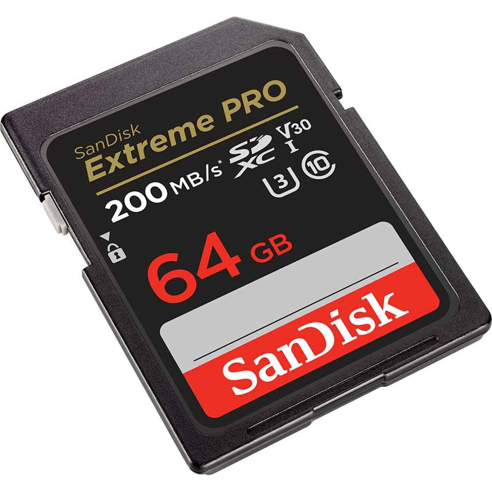 SanDisk 64GB SDXC Extreme PRO 200 MB/S UHS-I Classe 10 U3