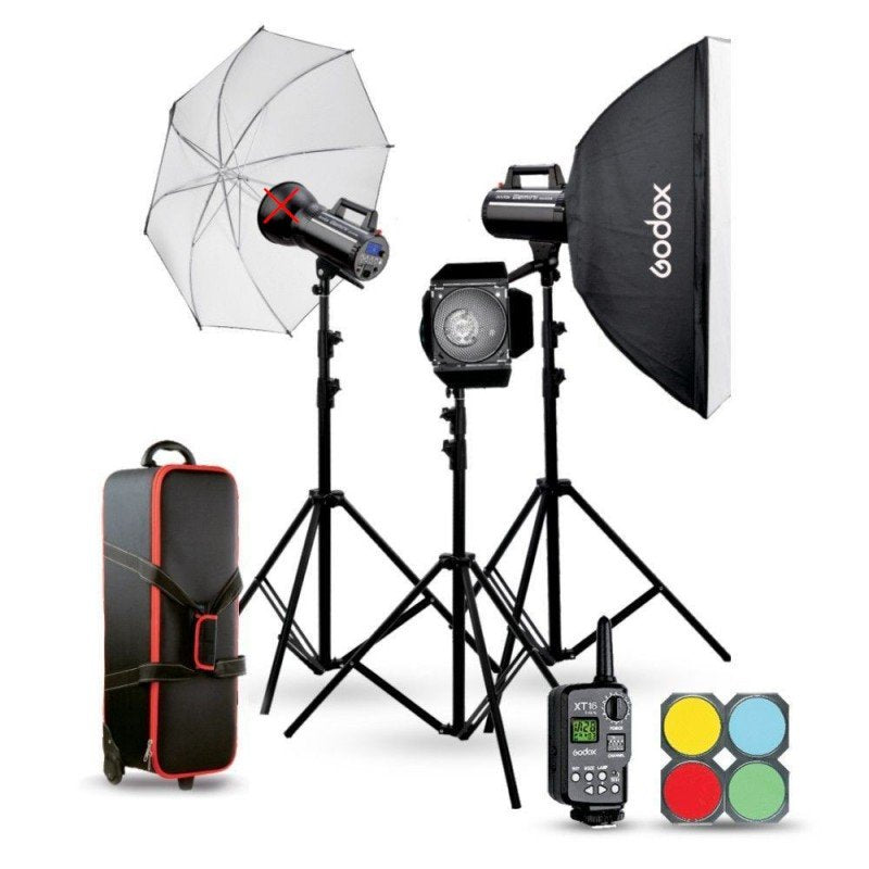 Godox GSII Kit flash da studio 2xGS200II + GS400II