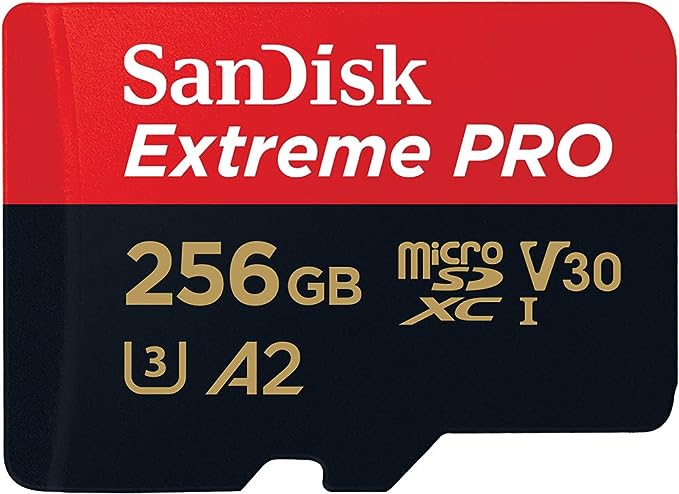 SANDISK EXTREME PRO 256GB 200MB/S MICRO SDXC UHS-I U3 V30 A2