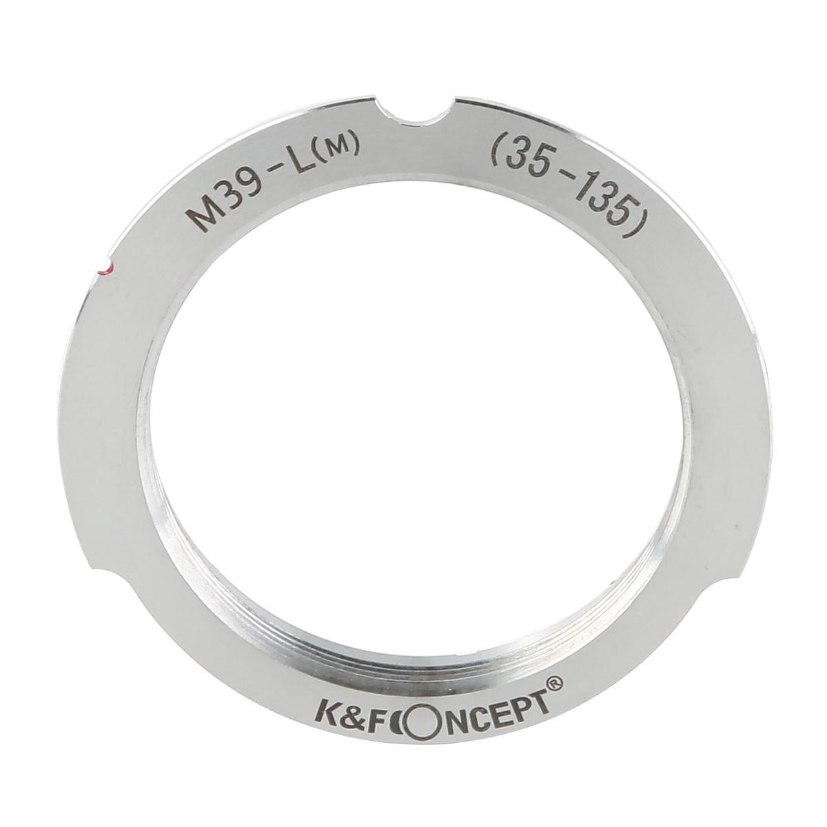 K&F Concept Anello Adattatore per Obiettivi con Attacco M39, da 35mm/135mm a Leica M