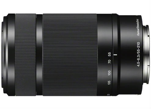 Sony E 55-210 mm F/4.5-6.3 OSS in blocco