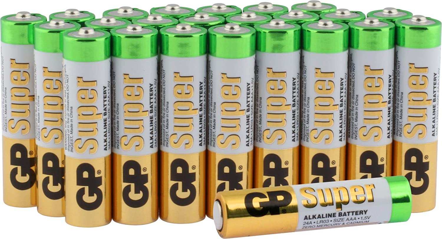 GP Batteries 24x Pile Stilo AAA Alkaline 1,5V