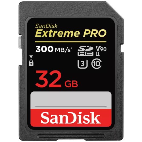 SanDisk 32 GB SDHC ExtremePro 300MB/s V90 UHS-II