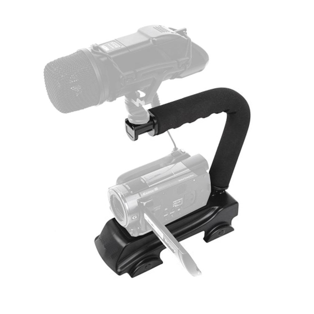 Take by Fomito CC-VH01 Video Handler Supporto Maniglia per Riprese Video con Supporto per Faretto Led e Microfono in plastica